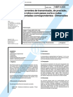 NBR 06390 - Corrente de Rolos de Transmissao e Passo Curto