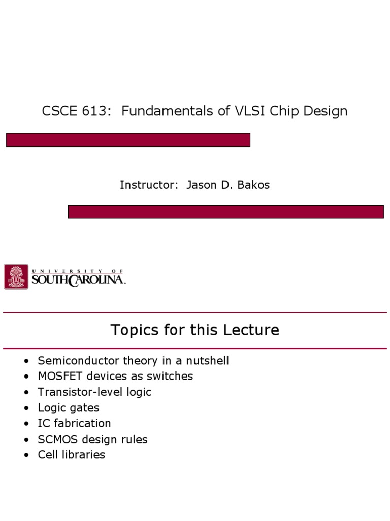 Fundamentals of VLSI Chip Design | PDF | Mosfet | Semiconductors