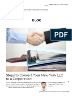 5 Steps To Convert Corporation To LLC or LLC To Corporation in New York