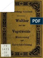 Walther Von Der Vogelweide Spruchdichtung