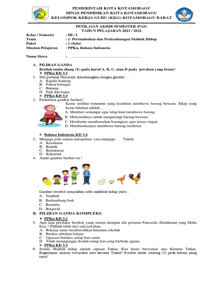 Menguasai Matematika Kelas 3 Semester 2 Kurikulum 2013: Panduan Lengkap Download Soal PAS