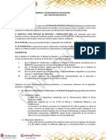 Terminos y Condiciones de Utilizacion Del Certificado Digital PJ - Cert - Pe