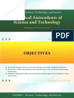 (M1-MAIN) Historical Antecedents of Science and Technology
