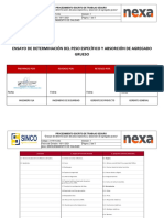 Ensayo de Determinación Del Peso Específico y Absorción de Agregados Grueso