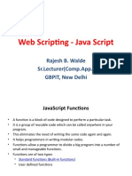Web Scripting - Java Script: Rajesh B. Walde SR - Lecturer (Comp - App.) GBPIT, New Delhi
