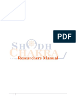 Shodh Chakra-Researchers Manual