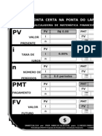 Ferramentas Eletronicas 1 - Calculadora de A Financeira - Microsoft Excel 2003