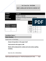 Reading Booklet Y4 T3 2017 2018