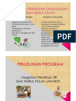 Presentasi Perbaikan Lingkungan SMA Nurul Falah Jak-Ut