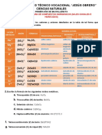 Guia de Trabajo 2 Nomenclatura de Compuestos Inorganicos (Sales Oxisales e Hidracidas) Aaa