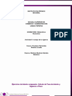 Instituto Politécnico Nacional: Ejercicios de Interés Compuesto. Cálculo de Tasa de Interés y Vigencia o Plazo