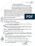 Declaración Investigada María Aurora CARUAJULCA QUISPE, Cf. N.° 606014506-2021-342-0 9 NOV 2021. Lec. 3 Págs