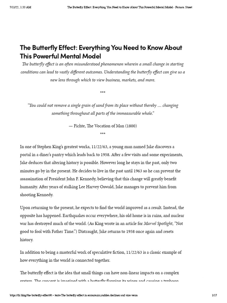 The Butterfly Effect Everything You Need To Know About This Powerful