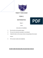 CXC Mathematics_Form1_Term3