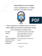 Universidad Peruana Los Andes: Facultad de Ciencias Administrativas y Contables