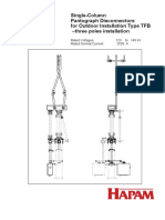 Single-Column Pantograph Disconnectors For Outdoor Installation Type TFB - Three Poles Installation