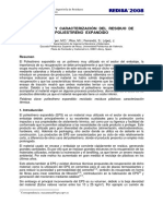 Reducción Y Caracterización Del Residuo de Poliestireno Expandido