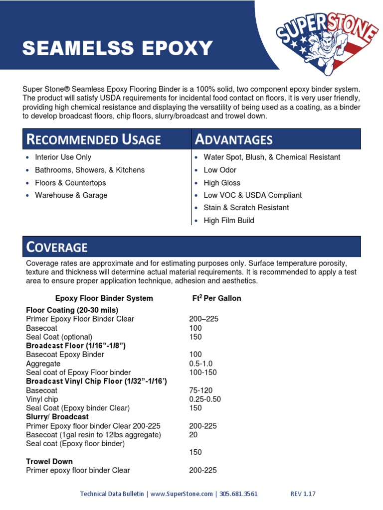 Super Stone Seamless-Epoxy-TD | PDF | Epoxy | Concrete