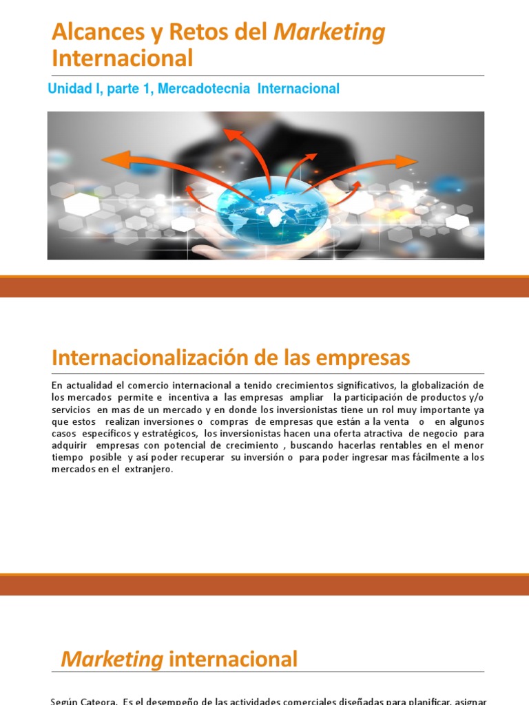 Retos del Marketing Internacional | PDF | Marketing | Mercado (economía)