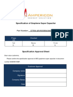 Specification of Graphene Super Capacitor: Part Number: GTEM-48V5000BAAM008R