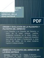 Origen y Evolución de La Filosofía y Filosofía Del Derecho - en La Edad Antigua