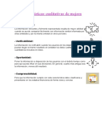 Características Cualitativas de Mejora