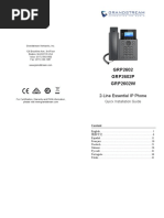 GRP2602 GRP2602P GRP2602W: 2-Line Essential IP Phone