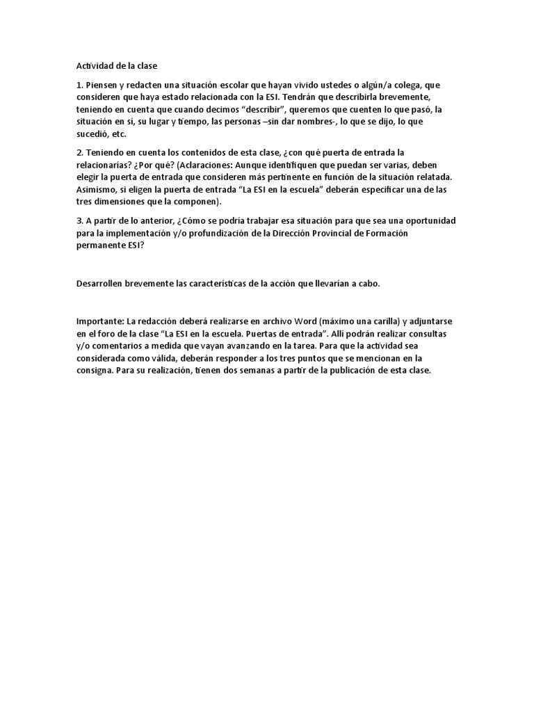 Actividad de La Clase Del Modulo 3 | PDF | Crecimiento personal y ...