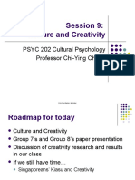 Session 9 - Culture and Creativity - Handout
