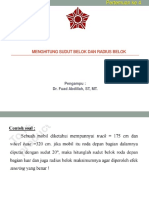 Menghitung Sudut Belok Dan Radius Belok Kendaraan