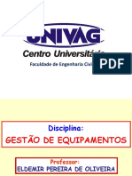 2a. Aula - GESTÃO DE EQUIPAMENTOS - 2016-1