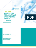 Laporan Monitoring Tindak Lanjut Intra Action Review - Februari 2022