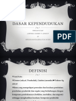 2 Topik Pendahuluan (Definisi, Konsep, R. Lingkup) Dasar Kependudukan