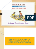 Sesion 13 - Personal Social - Practica