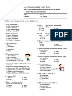 SOAL PAT MATA PELAJARAN BAHASA INGGRIS