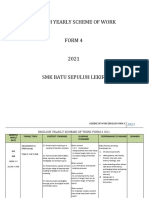 English Yearly Scheme of Work Form 4 2021 SMK Batu Sepuluh Lekir