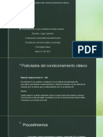 Condicionamiento clásico: postulados y procedimientos