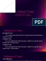 Sex-Linked Traits: General Biology Ii Jose Amado Ds. Torreda