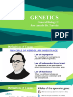 Genetics: General Biology II Jose Amado Ds. Torreda