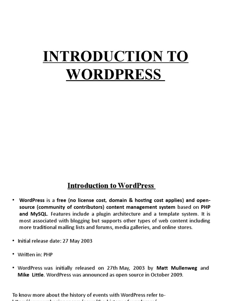 WordPress - 4 | PDF | Word Press | Websites