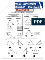 Clasificación de Triangulos Para Primero de Secundaria