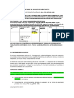 Informe de Requisitos Habilitantes y Evaluacion