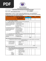 Teacher Monitoring and Supervision Tool | PDF | Educational Assessment ...