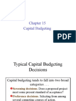 Chapter 15-Capital Budgeting Decision