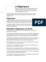 República Oligárquica Brasil