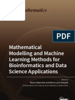 Mathematical Modelling and Machine Learning Methods For Bioinformatics and Data Science Applications