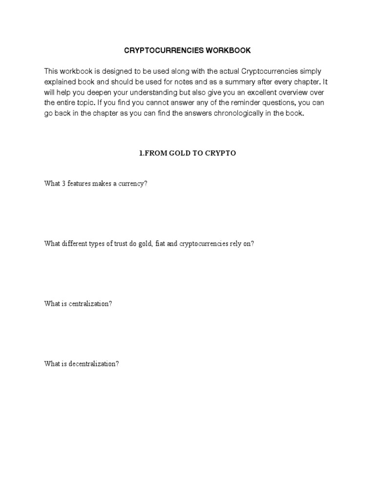 1544523950771EN Workbook Cryptocurrencies Explained Simply 1 | PDF |  Cryptocurrency | Bitcoin