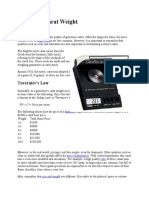 Gemstone Carat Weight: Tavernier's Law