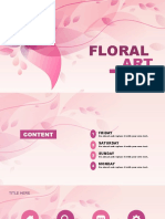 Floral Art PPT Template