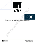 OQ-0305-Study List For OQ-0305 - Pipe Inspection